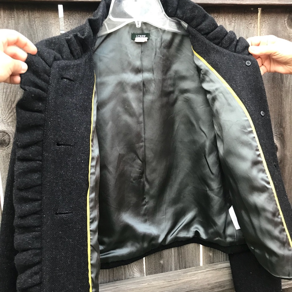 J.Crew Ruffle coat - Picture 5 of 7
